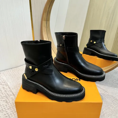 Cheap Louis Vuitton Boots For Women #1409917 Replica Wholesale [$125.00 USD] [ITEM#1409917] on Replica Louis Vuitton Boots