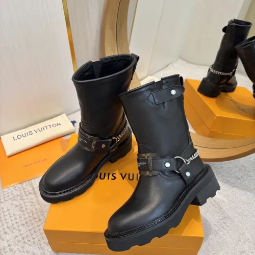 Cheap Louis Vuitton Boots For Women #1409925 Replica Wholesale [$130.00 USD] [ITEM#1409925] on Replica Louis Vuitton Boots