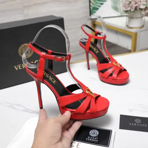 Cheap Versace Sandal For Women #1410000 Replica Wholesale [$118.00 USD] [ITEM#1410000] on Replica Versace Sandal