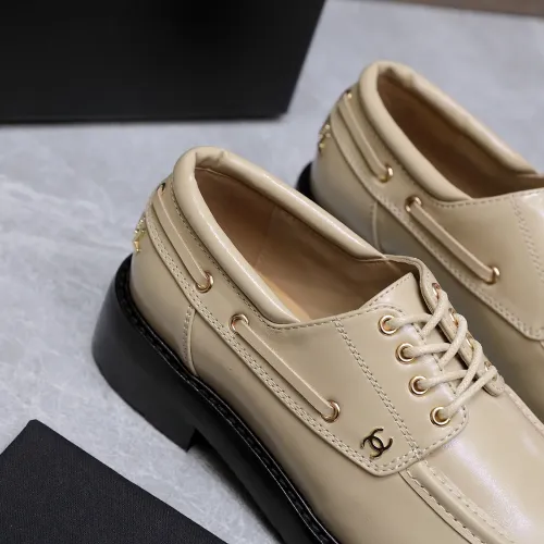 Cheap Chanel Leather Shoes For Women #1410022 Replica Wholesale [$122.00 USD] [ITEM#1410022] on Replica Chanel Leather Shoes