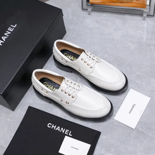 Cheap Chanel Leather Shoes For Women #1410023 Replica Wholesale [$122.00 USD] [ITEM#1410023] on Replica Chanel Leather Shoes