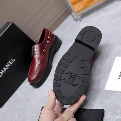 Cheap Chanel Leather Shoes For Women #1410024 Replica Wholesale [$122.00 USD] [ITEM#1410024] on Replica Chanel Leather Shoes