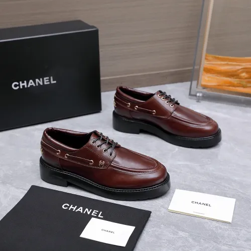 Cheap Chanel Leather Shoes For Women #1410025 Replica Wholesale [$122.00 USD] [ITEM#1410025] on Replica Chanel Leather Shoes