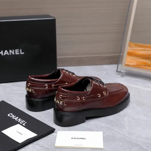 Cheap Chanel Leather Shoes For Women #1410025 Replica Wholesale [$122.00 USD] [ITEM#1410025] on Replica Chanel Leather Shoes
