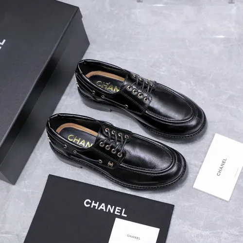 Cheap Chanel Leather Shoes For Women #1410026 Replica Wholesale [$122.00 USD] [ITEM#1410026] on Replica Chanel Leather Shoes
