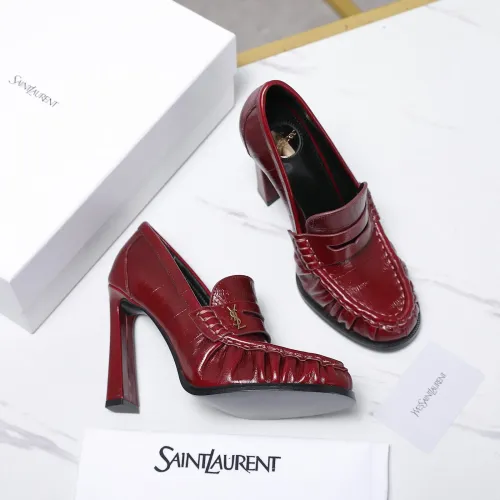 Cheap Yves Saint Laurent YSL High-Heeled Shoes For Women #1410055 Replica Wholesale [$128.00 USD] [ITEM#1410055] on Replica Yves Saint Laurent YSL High-Heeled Shoes