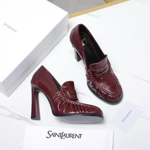 Cheap Yves Saint Laurent YSL High-Heeled Shoes For Women #1410056 Replica Wholesale [$128.00 USD] [ITEM#1410056] on Replica Yves Saint Laurent YSL High-Heeled Shoes