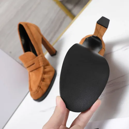 Cheap Yves Saint Laurent YSL High-Heeled Shoes For Women #1410062 Replica Wholesale [$128.00 USD] [ITEM#1410062] on Replica Yves Saint Laurent YSL High-Heeled Shoes