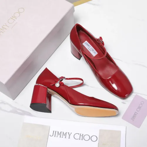 Cheap Jimmy Choo High-Heeled Shoes For Women #1410073 Replica Wholesale [$115.00 USD] [ITEM#1410073] on Replica Jimmy Choo High-Heeled Shoes