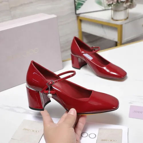 Cheap Jimmy Choo High-Heeled Shoes For Women #1410073 Replica Wholesale [$115.00 USD] [ITEM#1410073] on Replica Jimmy Choo High-Heeled Shoes