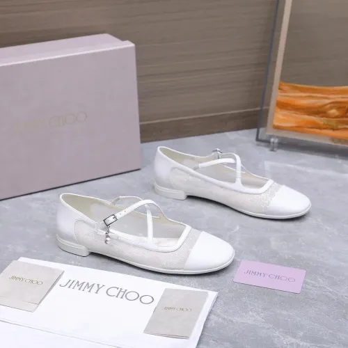 Cheap Jimmy Choo Flat Shoes For Women #1410086 Replica Wholesale [$108.00 USD] [ITEM#1410086] on Replica Jimmy Choo Flat Shoes