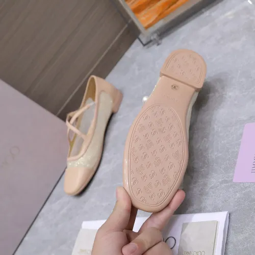 Cheap Jimmy Choo Flat Shoes For Women #1410087 Replica Wholesale [$108.00 USD] [ITEM#1410087] on Replica Jimmy Choo Flat Shoes
