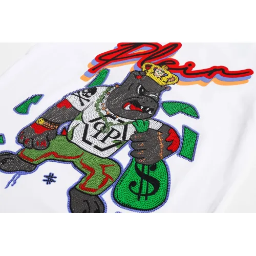 Cheap Philipp Plein PP T-Shirts Short Sleeved For Men #1410145 Replica Wholesale [$27.00 USD] [ITEM#1410145] on Replica Philipp Plein PP T-Shirts