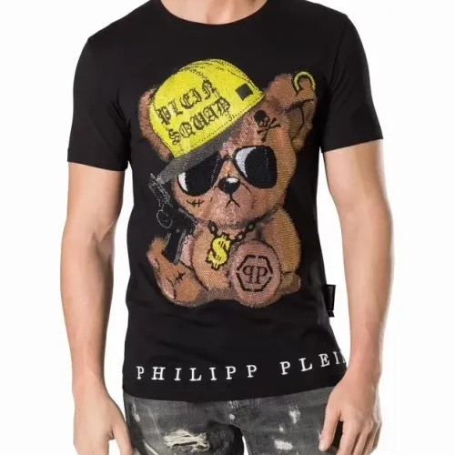 Cheap Philipp Plein PP T-Shirts Short Sleeved For Men #1410156 Replica Wholesale [$27.00 USD] [ITEM#1410156] on Replica Philipp Plein PP T-Shirts