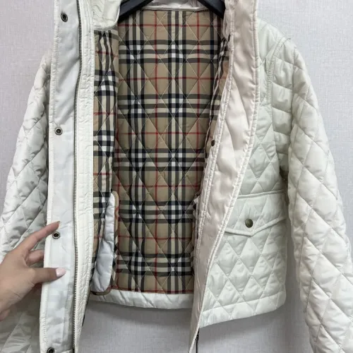 Cheap Burberry Down Feather Coat Long Sleeved For Women #1410237 Replica Wholesale [$145.00 USD] [ITEM#1410237] on Replica Burberry Down Feather Coat