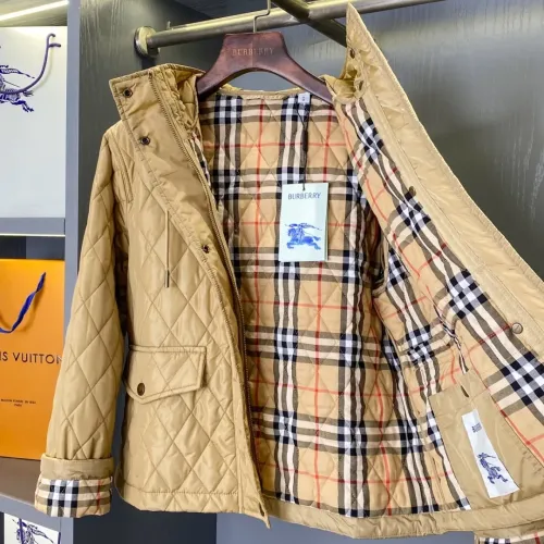 Cheap Burberry Down Feather Coat Long Sleeved For Women #1410238 Replica Wholesale [$145.00 USD] [ITEM#1410238] on Replica Burberry Down Feather Coat