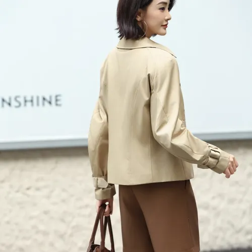Cheap Burberry Trench Coat Long Sleeved For Women #1410241 Replica Wholesale [$132.00 USD] [ITEM#1410241] on Replica Burberry Trench Coat