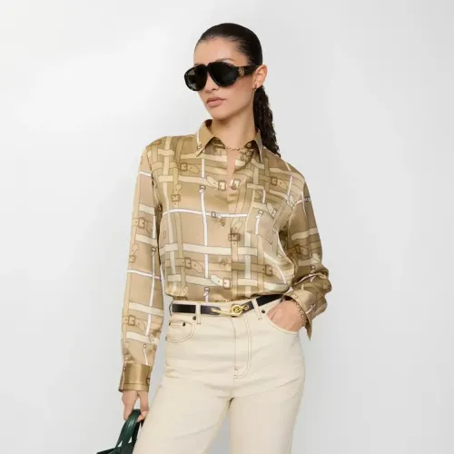 Cheap Burberry Shirts Long Sleeved For Women #1410292 Replica Wholesale [$76.00 USD] [ITEM#1410292] on Replica Burberry Shirts