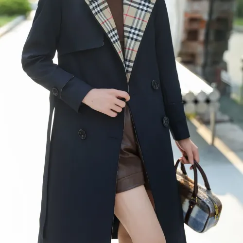 Cheap Burberry Trench Coat Long Sleeved For Women #1410297 Replica Wholesale [$160.00 USD] [ITEM#1410297] on Replica Burberry Trench Coat