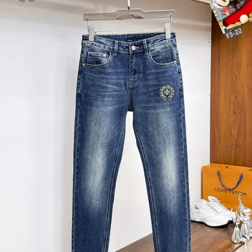 Cheap Chrome Hearts Jeans For Men #1410326 Replica Wholesale [$48.00 USD] [ITEM#1410326] on Replica Chrome Hearts Jeans