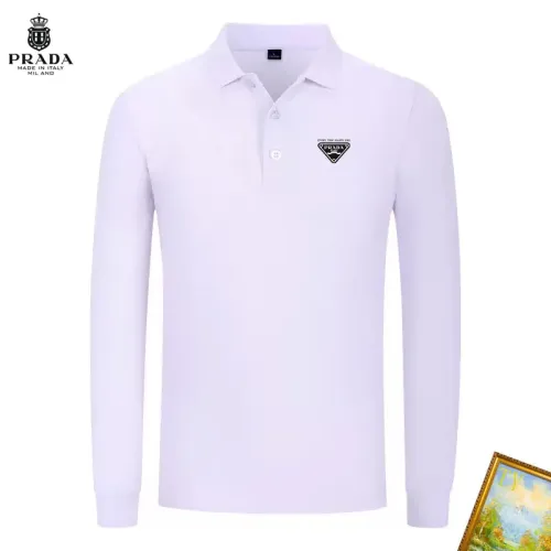 Prada T-Shirts Long Sleeved For Men #1410432