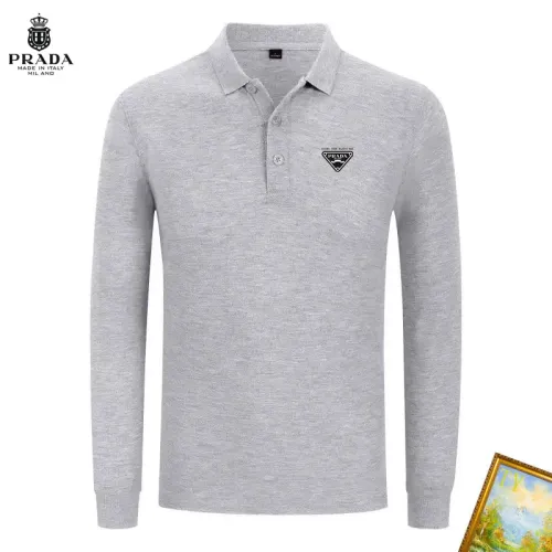 Prada T-Shirts Long Sleeved For Men #1410433