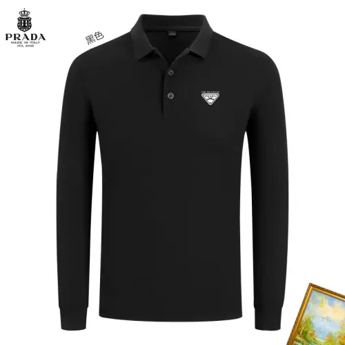 Prada T-Shirts Long Sleeved For Men #1410437