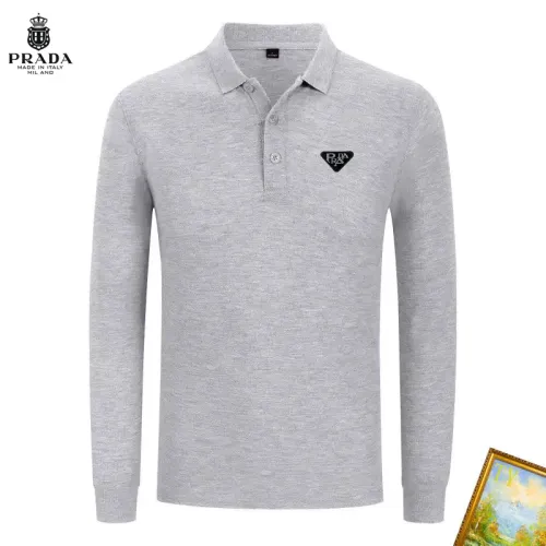 Prada T-Shirts Long Sleeved For Men #1410487