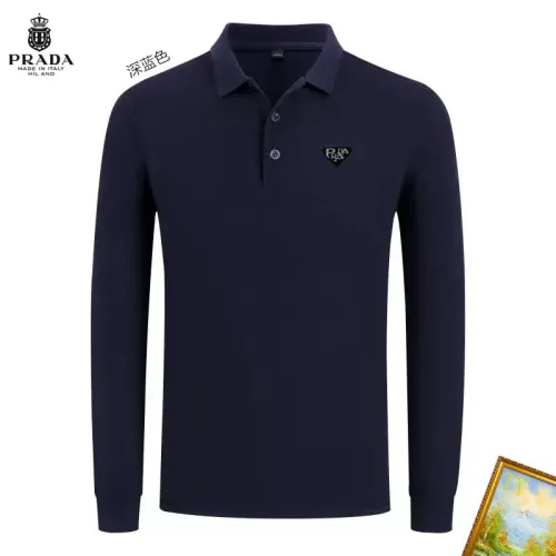Prada T-Shirts Long Sleeved For Men #1410490