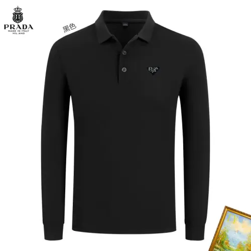 Prada T-Shirts Long Sleeved For Men #1410491
