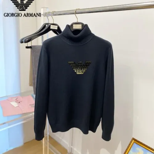 Cheap Armani Sweaters Long Sleeved For Men #1410753 Replica Wholesale [$42.00 USD] [ITEM#1410753] on Replica Armani Sweaters