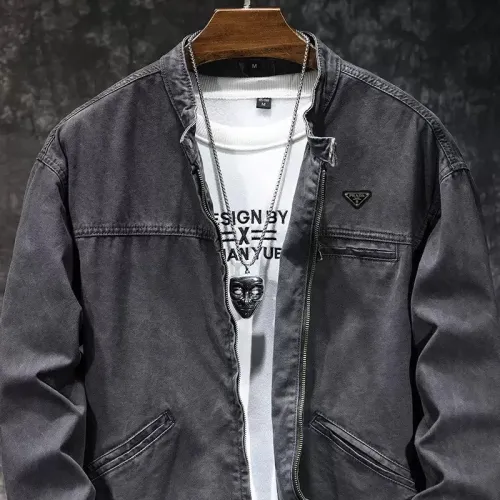 Cheap Prada Jackets Long Sleeved For Men #1410787 Replica Wholesale [$72.00 USD] [ITEM#1410787] on Replica Prada Jackets