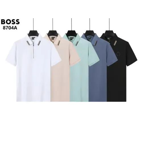 Cheap Boss T-Shirts Short Sleeved For Men #1411196 Replica Wholesale [$38.00 USD] [ITEM#1411196] on Replica Boss T-Shirts