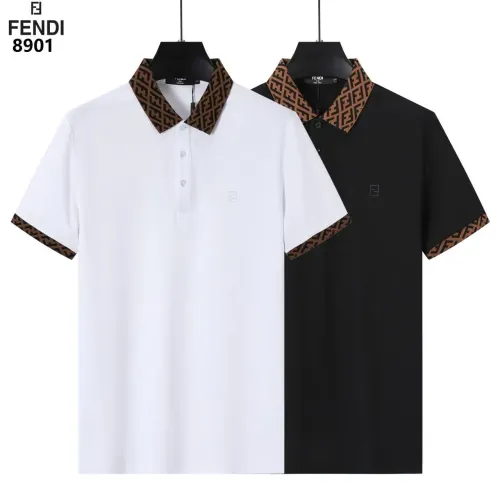 Cheap Fendi T-Shirts Short Sleeved For Men #1411260 Replica Wholesale [$38.00 USD] [ITEM#1411260] on Replica Fendi T-Shirts