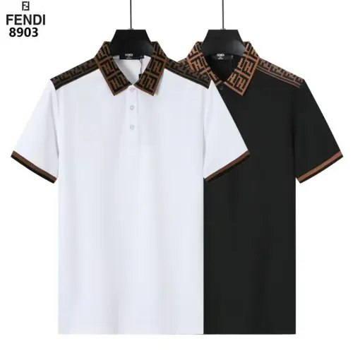 Cheap Fendi T-Shirts Short Sleeved For Men #1411264 Replica Wholesale [$38.00 USD] [ITEM#1411264] on Replica Fendi T-Shirts