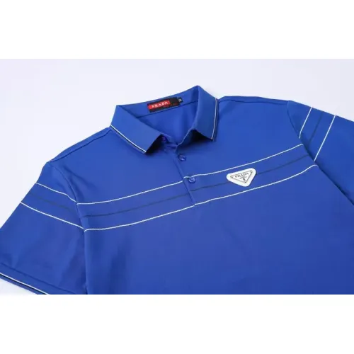Cheap Prada T-Shirts Short Sleeved For Men #1411267 Replica Wholesale [$38.00 USD] [ITEM#1411267] on Replica Prada T-Shirts
