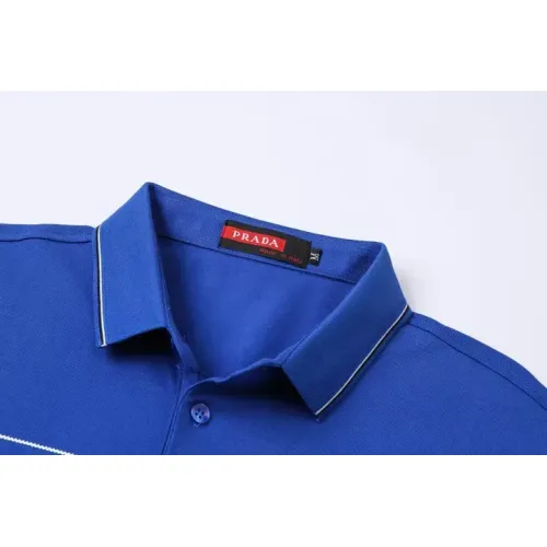Cheap Prada T-Shirts Short Sleeved For Men #1411267 Replica Wholesale [$38.00 USD] [ITEM#1411267] on Replica Prada T-Shirts