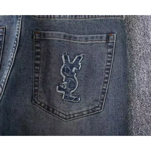 Cheap Yves Saint Laurent YSL Jeans For Men #1411575 Replica Wholesale [$45.00 USD] [ITEM#1411575] on Replica Yves Saint Laurent YSL Jeans