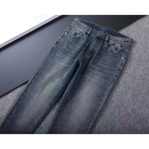 Cheap Louis Vuitton LV Jeans For Men #1411593 Replica Wholesale [$45.00 USD] [ITEM#1411593] on Replica Louis Vuitton LV Jeans