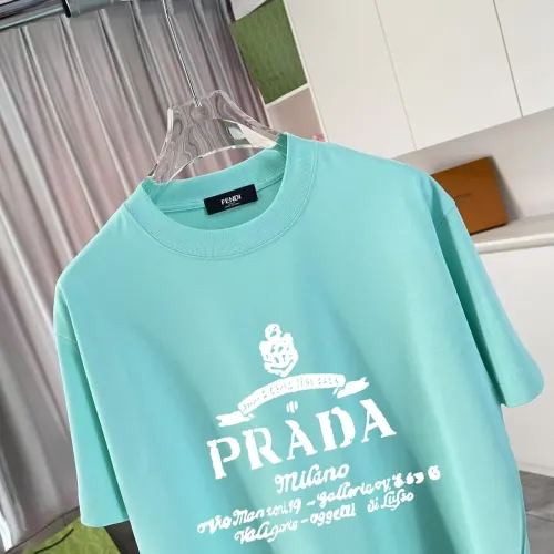 Cheap Prada T-Shirts Short Sleeved For Unisex #1411693 Replica Wholesale [$42.00 USD] [ITEM#1411693] on Replica Prada T-Shirts