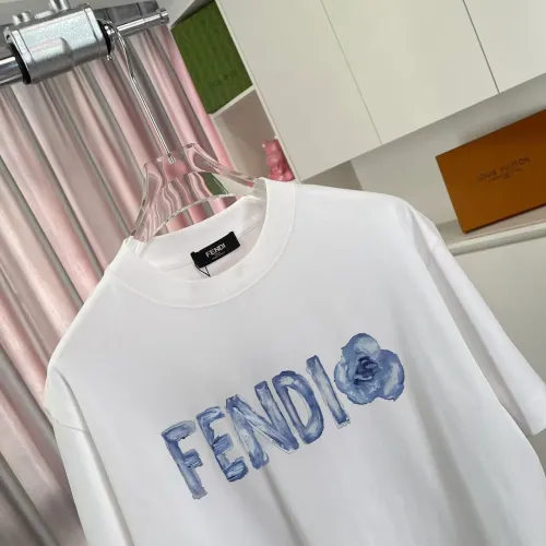 Cheap Fendi T-Shirts Short Sleeved For Unisex #1411704 Replica Wholesale [$42.00 USD] [ITEM#1411704] on Replica Fendi T-Shirts