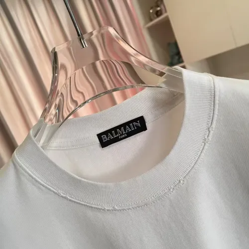 Cheap Balmain T-Shirts Short Sleeved For Unisex #1411930 Replica Wholesale [$45.00 USD] [ITEM#1411930] on Replica Balmain T-Shirts