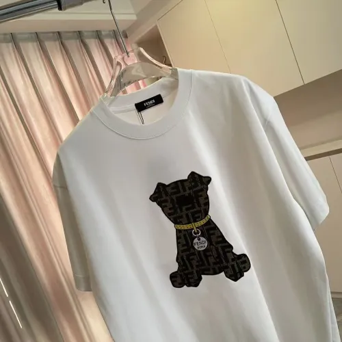 Cheap Fendi T-Shirts Short Sleeved For Unisex #1411968 Replica Wholesale [$45.00 USD] [ITEM#1411968] on Replica Fendi T-Shirts