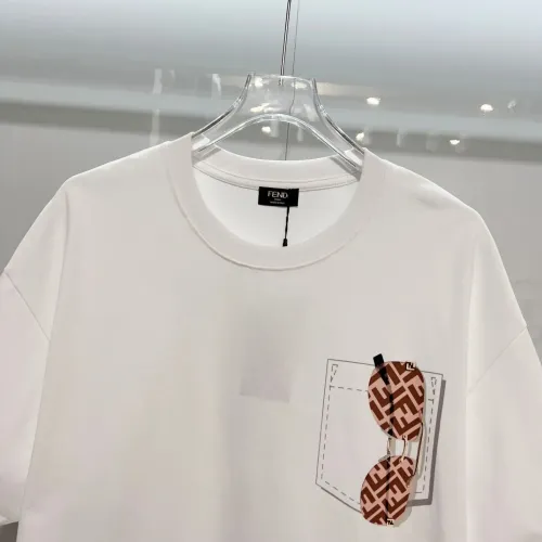 Cheap Fendi T-Shirts Short Sleeved For Unisex #1411978 Replica Wholesale [$45.00 USD] [ITEM#1411978] on Replica Fendi T-Shirts