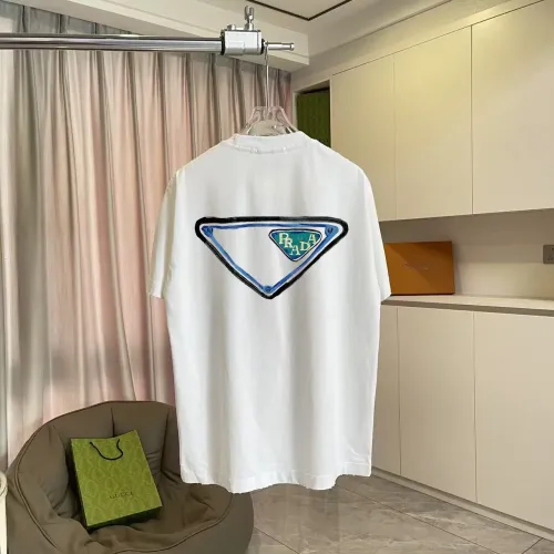 Cheap Prada T-Shirts Short Sleeved For Unisex #1411986 Replica Wholesale [$42.00 USD] [ITEM#1411986] on Replica Prada T-Shirts