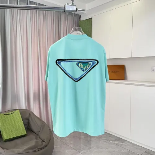 Cheap Prada T-Shirts Short Sleeved For Unisex #1411987 Replica Wholesale [$42.00 USD] [ITEM#1411987] on Replica Prada T-Shirts
