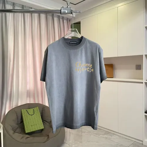 Cheap Chrome Hearts T-Shirts Short Sleeved For Unisex #1412103 Replica Wholesale [$45.00 USD] [ITEM#1412103] on Replica Chrome Hearts T-Shirts