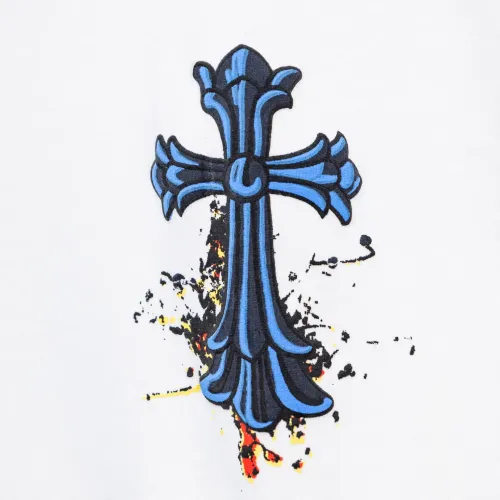 Cheap Chrome Hearts T-Shirts Short Sleeved For Men #1412124 Replica Wholesale [$36.00 USD] [ITEM#1412124] on Replica Chrome Hearts T-Shirts