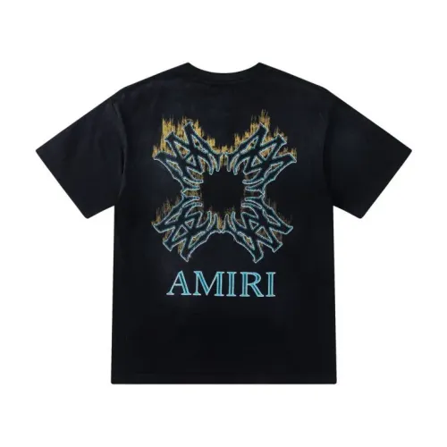 Cheap Amiri T-Shirts Short Sleeved For Unisex #1412149 Replica Wholesale [$42.00 USD] [ITEM#1412149] on Replica Amiri T-Shirts