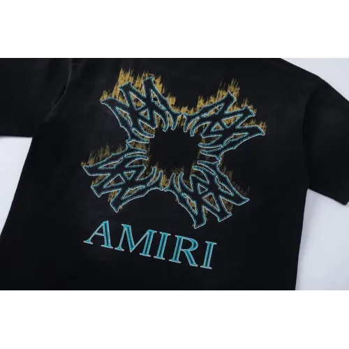 Cheap Amiri T-Shirts Short Sleeved For Unisex #1412149 Replica Wholesale [$42.00 USD] [ITEM#1412149] on Replica Amiri T-Shirts